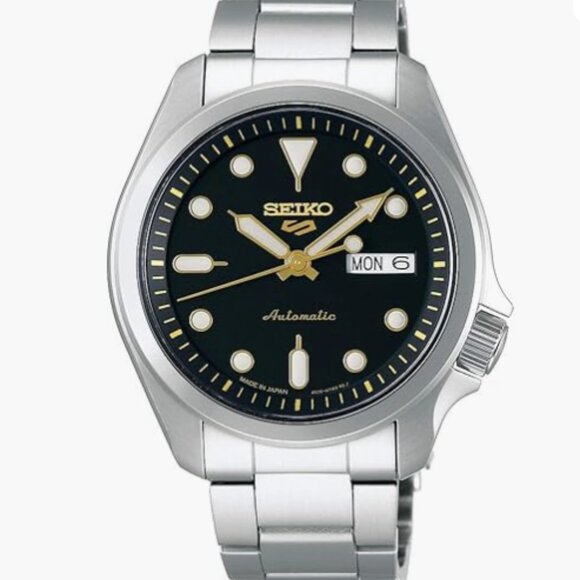 NEW Seiko 5 Sports SRPE57 Automatic Mechanical Black Dial Stainless Steel Watch - Picture 1 of 7